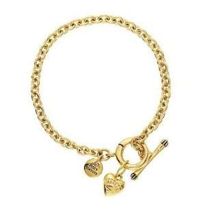 Juicy Couture Jewelry Gold Starter Chain Charm Bracelet Jewelry