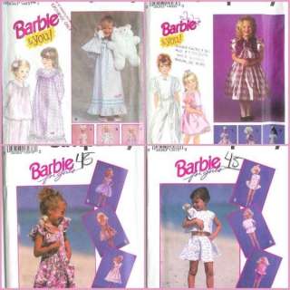 OOP Simplicity Girls / Child Matching Mattel Barbie Doll Clothes 