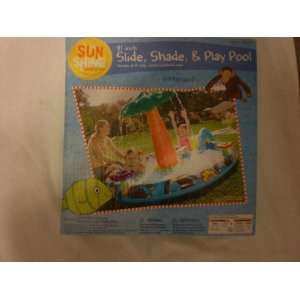    Monkey Daisy Play Pool 91 in slide shade Pool: Toys & Games