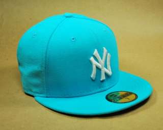 NEW ERA HAT 59FIFTY BASEBALL CAP NEW YORK YANKEES VICE BLUE NY LOGO 