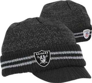 Reebok Oakland Raiders 2nd Season Sideline Visor Knit Hat Beanie SOLD 