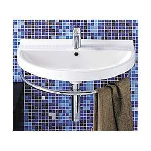    Whitehaus Wall Mount Bathroom Sink LU014 1 White