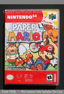   Mario Nintendo 64 Custom N64 Collectors Game Case *NO GAME*  