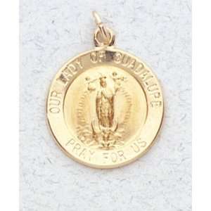  14 Kt Gold Religious Medals   Our Lady of Guadalupe   In a 