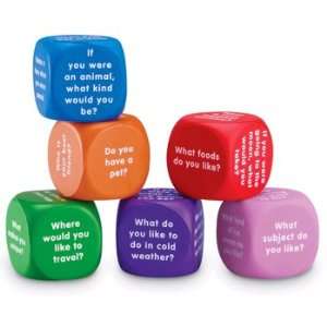    Learning Resources Ler7300 Conversation Cubes: Toys & Games