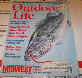 OUTDOOR LIFE HUNTING & FISHING MAGAZINE HOW TO MARK YOUR BASS JUNE 