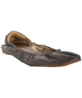 Matt Bernson grey leather Waverly ballet flats