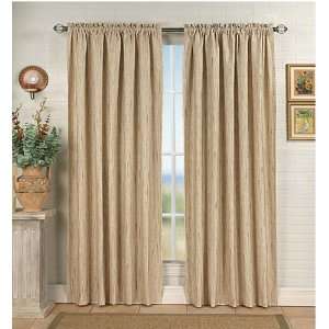  84 Long Tucson Textured Thermal Insulated Rod Pocket Curtain 
