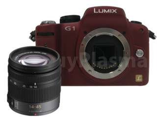 Panasonic Lumix DMC G1 Red DSLR Camera & 2 Lens 16GB 037988988341 