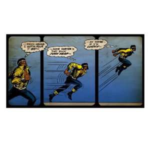  Marvel Comics Retro Luke Cage, Hero for Hire Comic Panel 