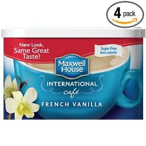 Maxwell House International Coffee Sugar Free French Vanilla Cafe, 4 