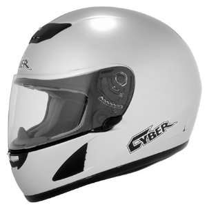  Cyber US 12 Solid Full Face Helmet XX Large  Silver Automotive