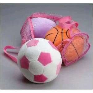    Field Gear Girls Plush Sports Balls in a Mesh Bag Toys & Games