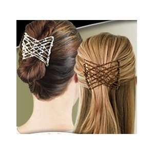  EZ Combs COMBO Hair Styling Bands As Seen On TV   Caramel 