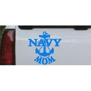 Navy Mom Military Car Window Wall Laptop Decal Sticker    Blue 14in X 