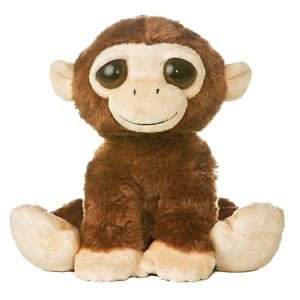 plush monkey stuffed animal toy cute chimp brown 10 new  