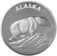 Alaska Mint 6   BEAR SET Silver Medallion Proof 6 oz  