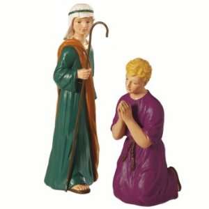   Religious Christmas Nativity Shepards Figurine Set