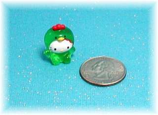 Kelly Doll Toys Miniature Hello Kitty Clear Green Chicken  