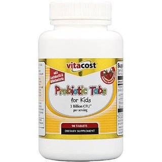 Vitacost Probiotic Tabs for Kids Strawberry    3 billion CFU**   90 