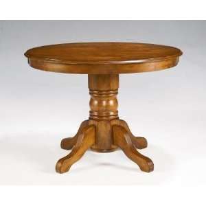   Round Pedestal Dining Table   Cottage Oak   5179 30