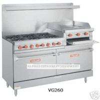 Vulcan Value Series 6 burner range w/grill V260  