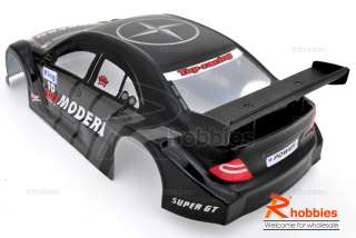 18 AMC Painted RC Car Body With Rear Spoiler (Black)  