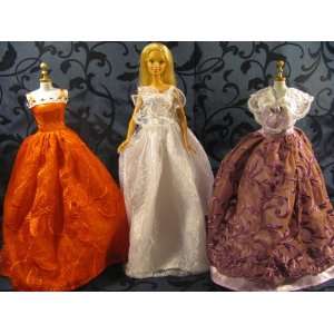   Barbie Doll Dresses Fits 11.5 Barbie Dolls (No Doll): Toys & Games