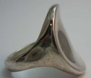 RLM Rober Lee Morris Studios Sterling Silver 925 Round Concave Ring 