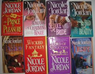 Nicole Jordan 8 Historical Romance Book Lot Desire Passion Wicked 