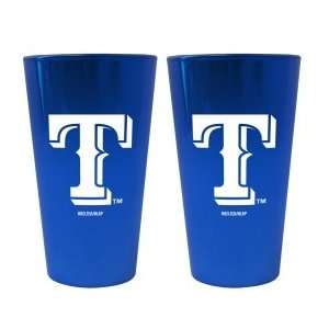    Texas Rangers Lusterware Pint Glass Set (2)