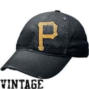   Pittsburgh Pirates Black Stacked Up Heritage 86 Unisex Adjustable Hat