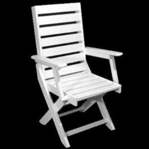    Polywood Recycled Plastic Captain Chair Patio, Lawn & Garden