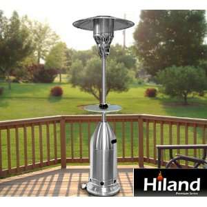   Steel Tapered Propane Patio Heater w/Adjustable Table