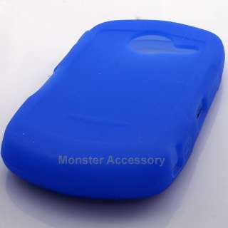 Blue Silicone Soft Skin Gel Case Cover For Casio Commando C771 Verizon 