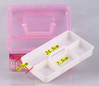 Double Layer Beauty Tool Storeage Case Box J0790 3  