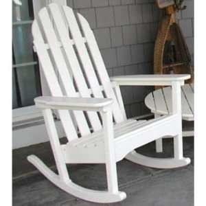 com Polywood Recycled Plastic Classic Bimini Adirondack Rocking Chair 