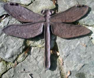 Lg Dragonfly Stepping Stone Cast Iron  