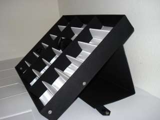 NEW Portable Sunglass 18 pcs Display Case Tray Stand.  