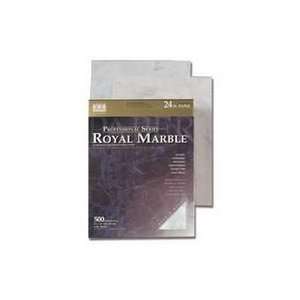  Recycled Royal Marble Paper, 8 1/2x11, 24 lb., Gray Marble 