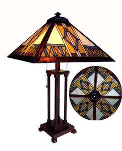   Glass Tiffany Style Table Desk Lamp 17 x 17 Shade Retail $850  