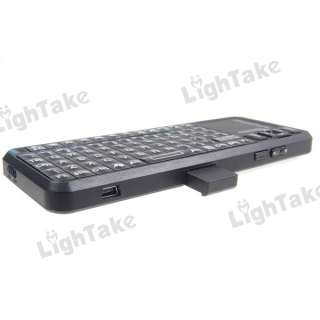 4GHz Mini Wireless Bluetooth Keyboard Touchpad Black  