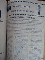 1932 Mechanical TV Television Handwritten Notebook + Radio Tube 