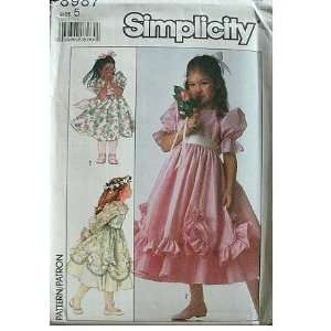   : CHILDS PARTY DRESS SIZE 5 SIMPLICITY PATTERN 8987: Everything Else