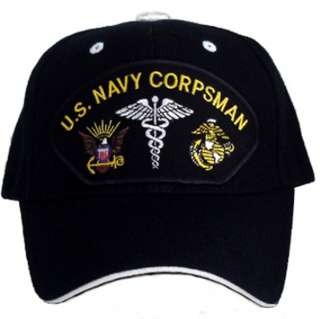 NAVY CORPSMAN Medic U.S.MARINE CORPS Military Ball Cap Hat FREE 