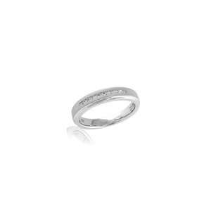    Diamond Accent Wedding Band in Sterling Silver fashion anniv. bands