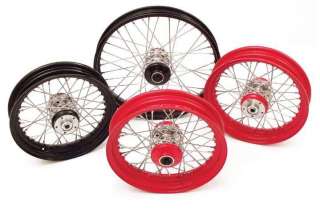 Paughco 40 Spoke Wheels Custom Rear Wheel   Red 16x5.5  