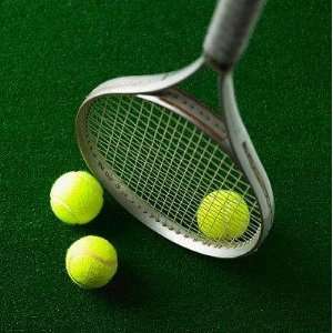  Tennis Racket and Tennis Ball   Peel and Stick Wall Decal 