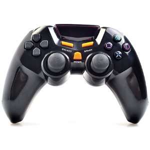 ATC Black Wireless Controller for Playstation 3 Dualshock Sixaxis 2.4G 