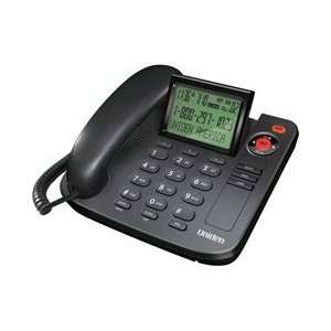  Uniden Desktop Corded Phone With Caller ID Black Large 